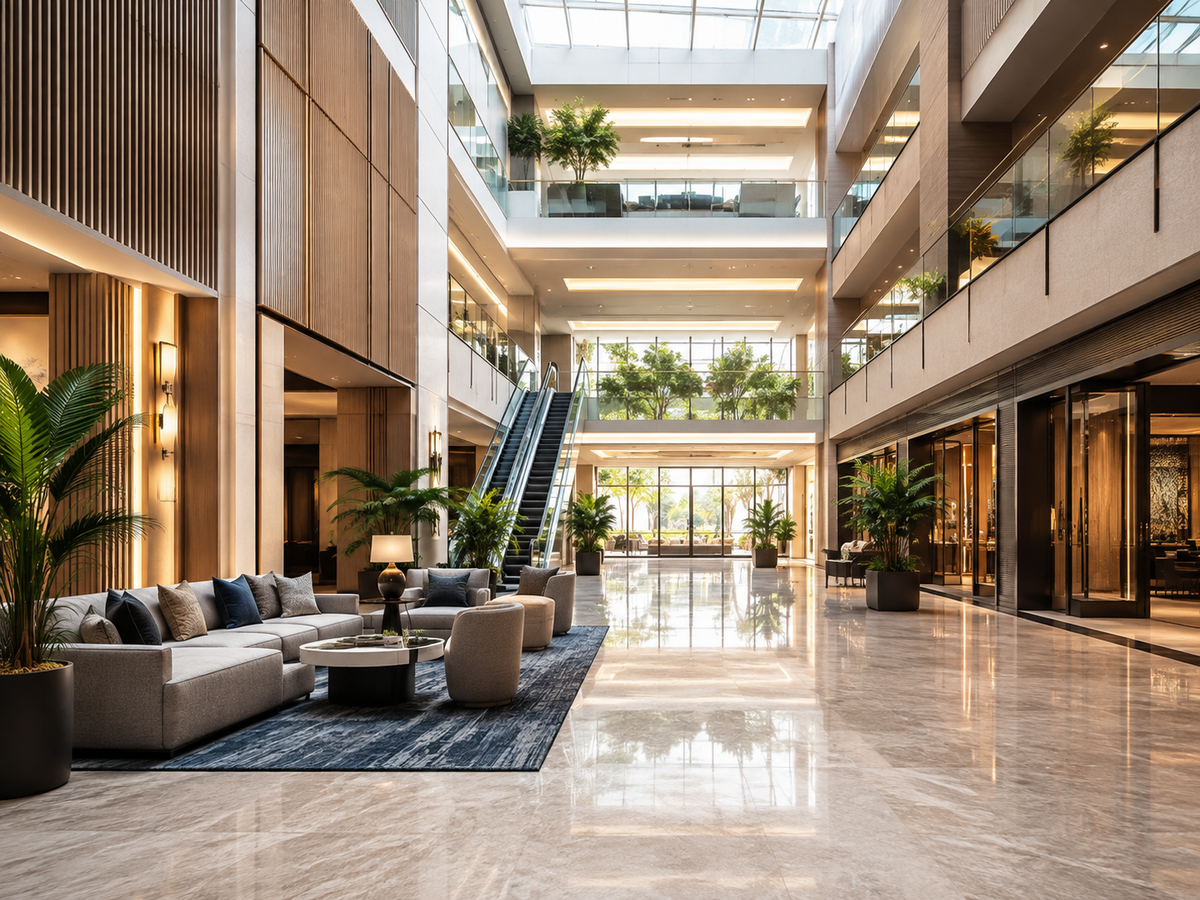 Hotelería y centros comerciales